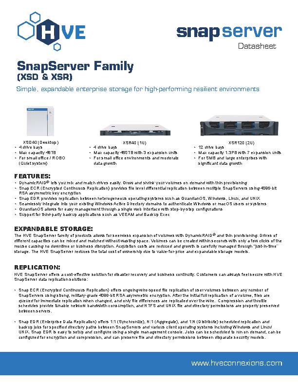 HVE SNAPSERVER